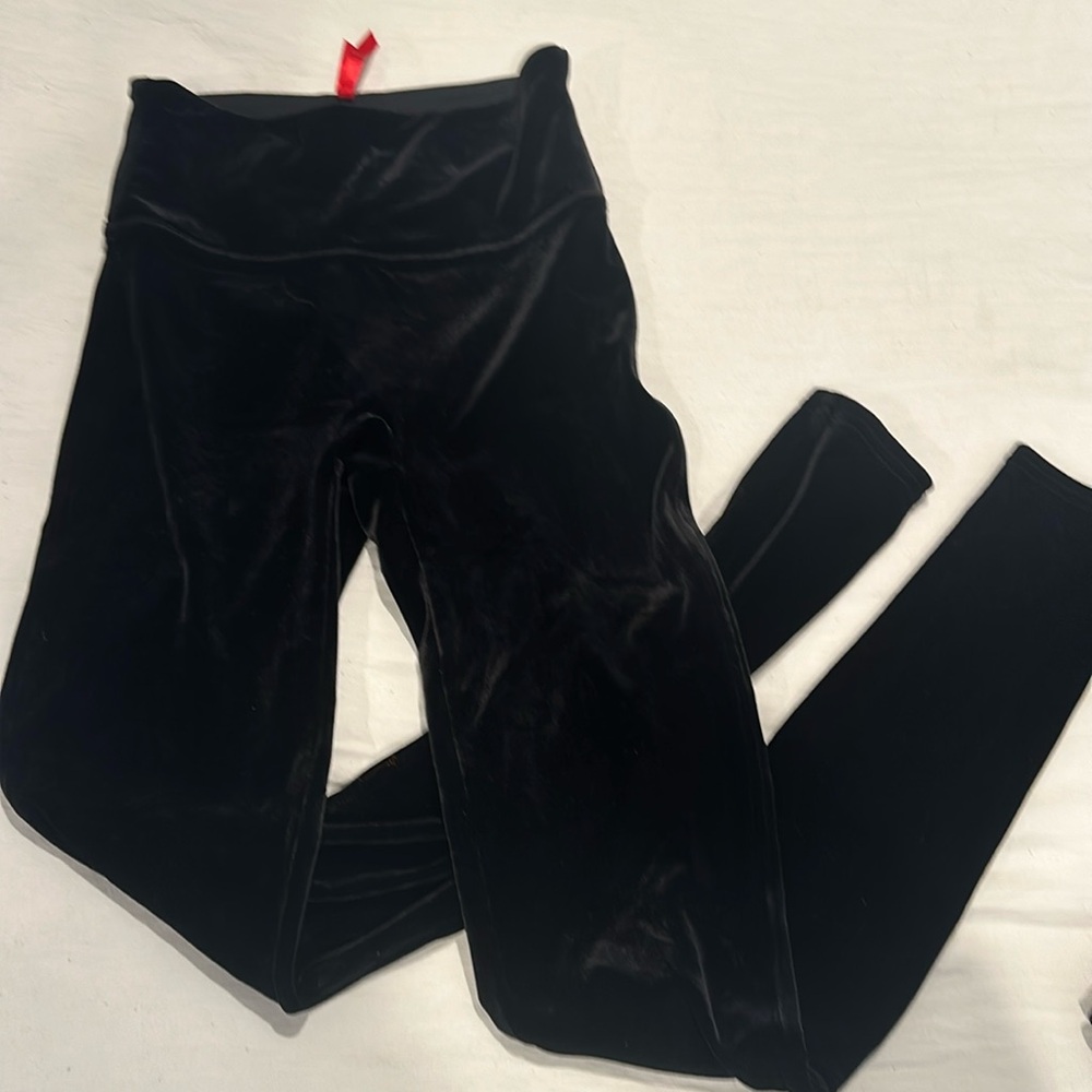 Spanx leggings, velvet